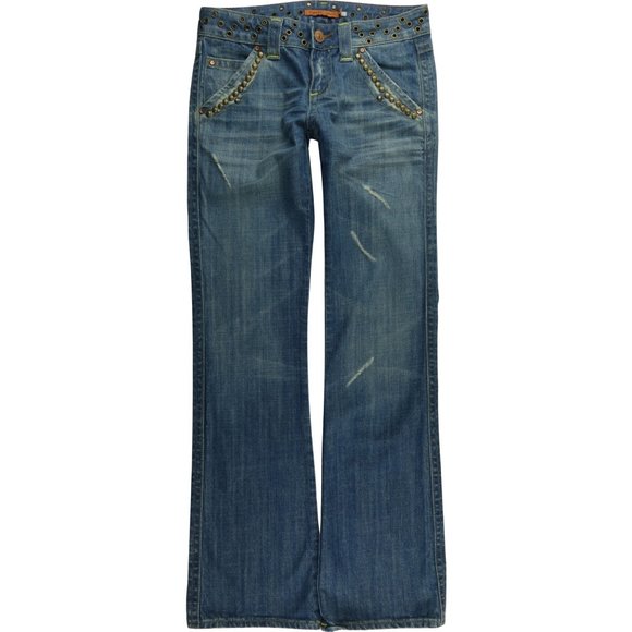 Vigoss Boot Cut 3 4 Juniors Jeans Stretch C400P - Picture 1 of 7